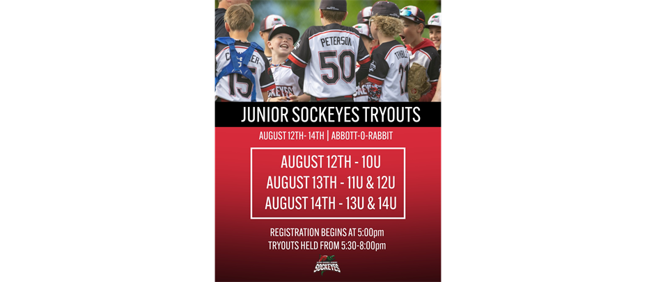 Junior Sockeyes Tryouts for the 2025-2026 Season